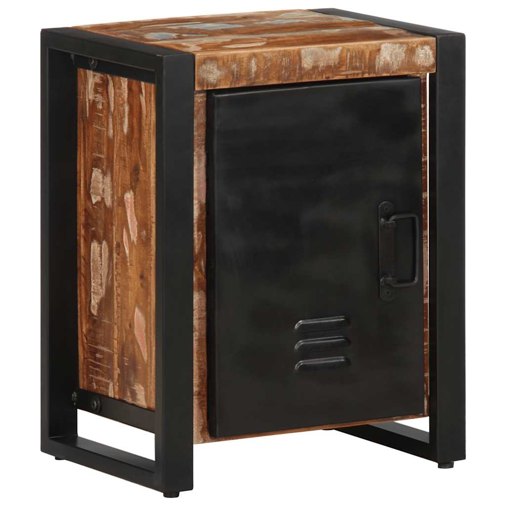 Nattbord Sengbord Tre Gjenvunnet Heltre lerfarget 40x30x51 cm