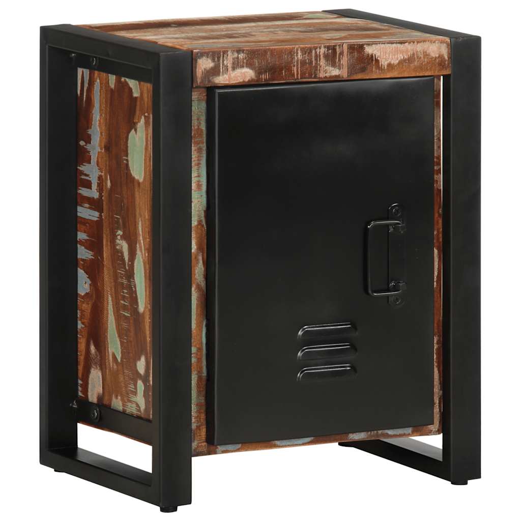 Nattbord Sengbord Tre Gjenvunnet Heltre lerfarget 40x30x51 cm