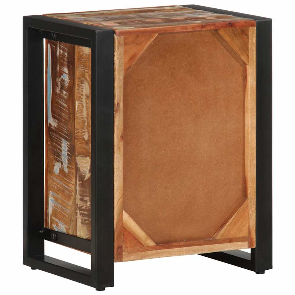 Nattbord Sengbord Tre Gjenvunnet Heltre lerfarget 40x30x51 cm