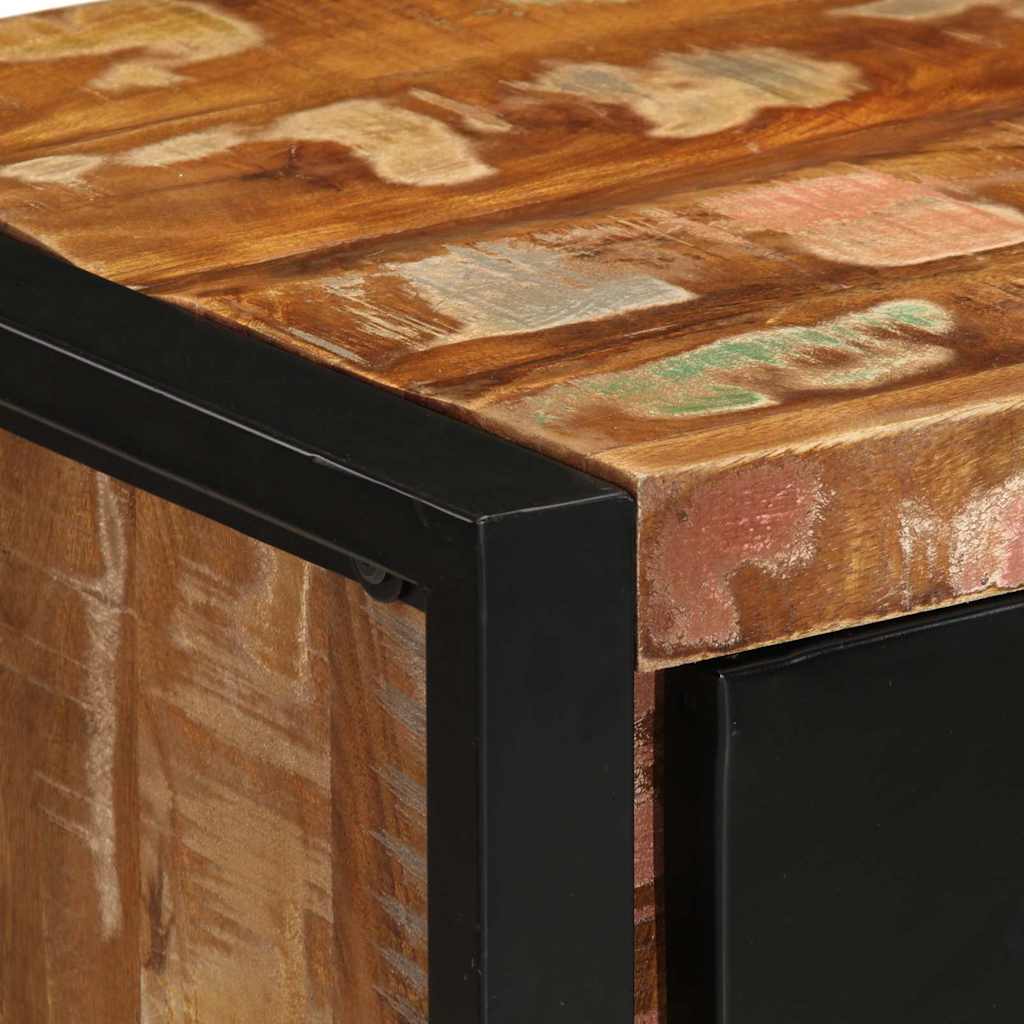 Kommode Tre Gjenvunnet Heltre flerfarget 40x40x75 cm