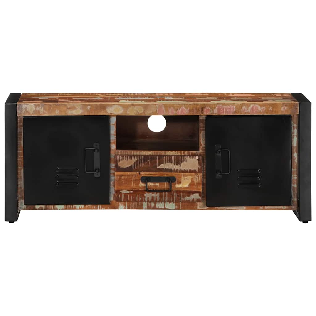 TV-Møbel Tre TV-benk gjenvunnet heltre 100x30x40 cm