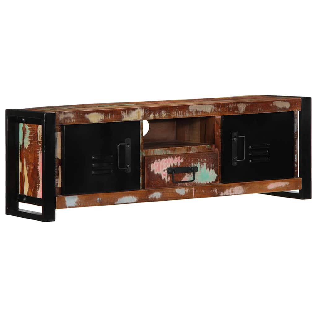 TV-Møbel Tre TV-benk gjenvunnet heltre 100x30x35 cm