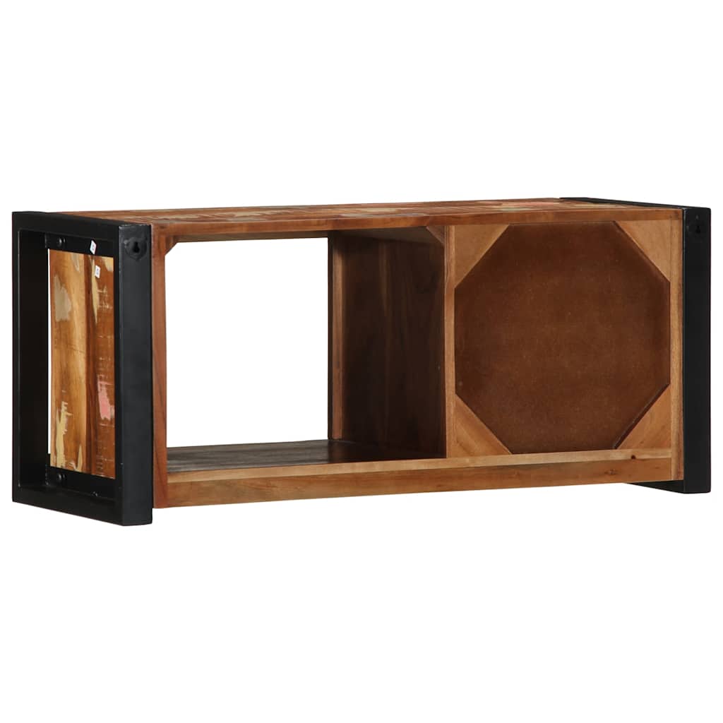 TV-Møbel Tre TV-benk gjenvunnet heltre 80x30x35 cm