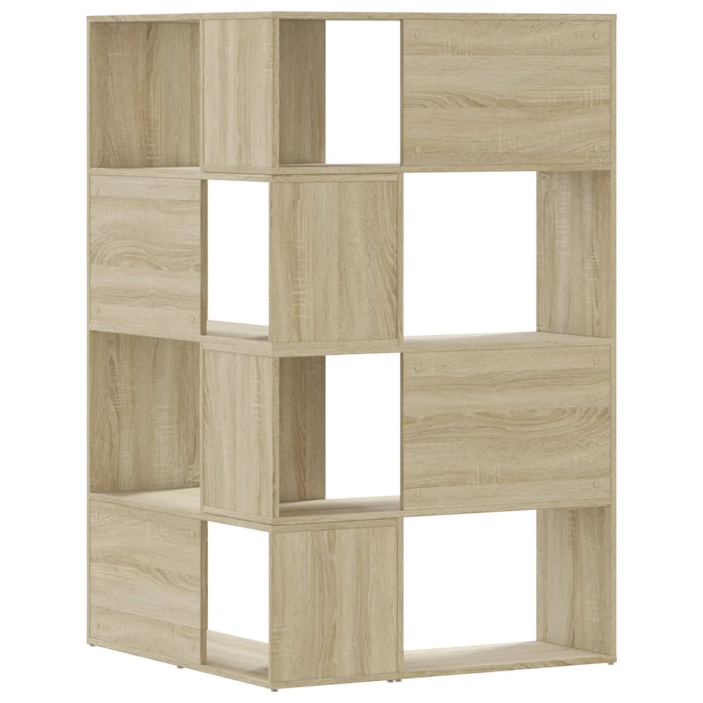 Bokhylle Sonoma Eik hjørne 4 lag 85x85x140 cm