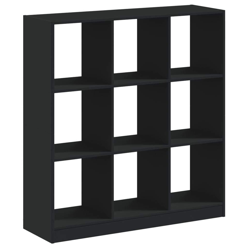 Bokhylle Svart 102x32x108 cm