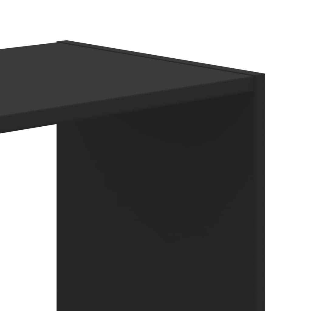 Bokhylle Svart 102x32x108 cm
