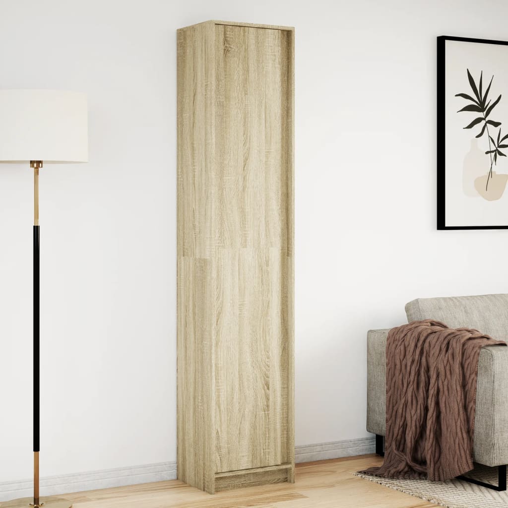 Skap Sonoma Eik med LED 41,5x32,5x200 cm