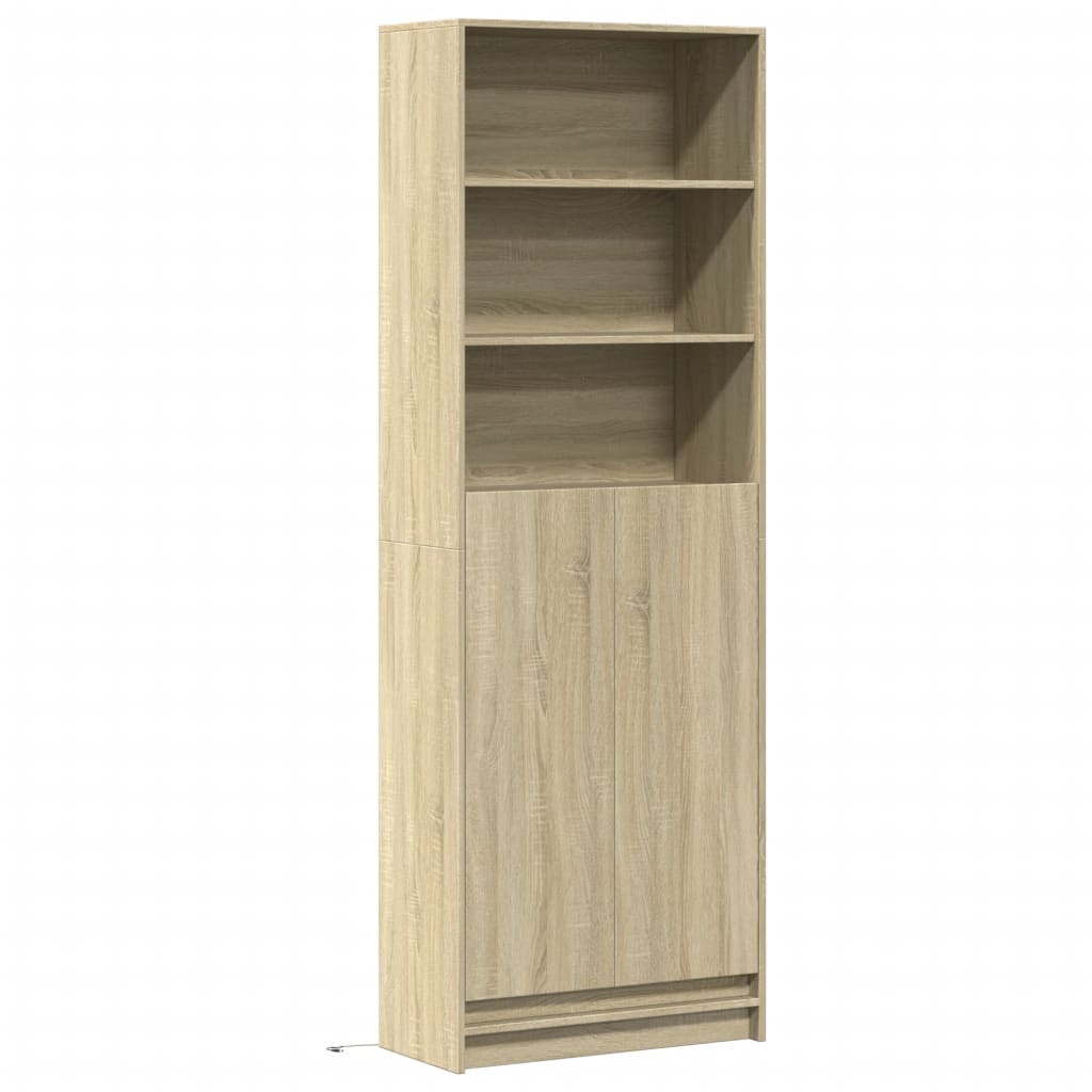 Skap Sonoma Eik med LED 69x32,5x200 cm