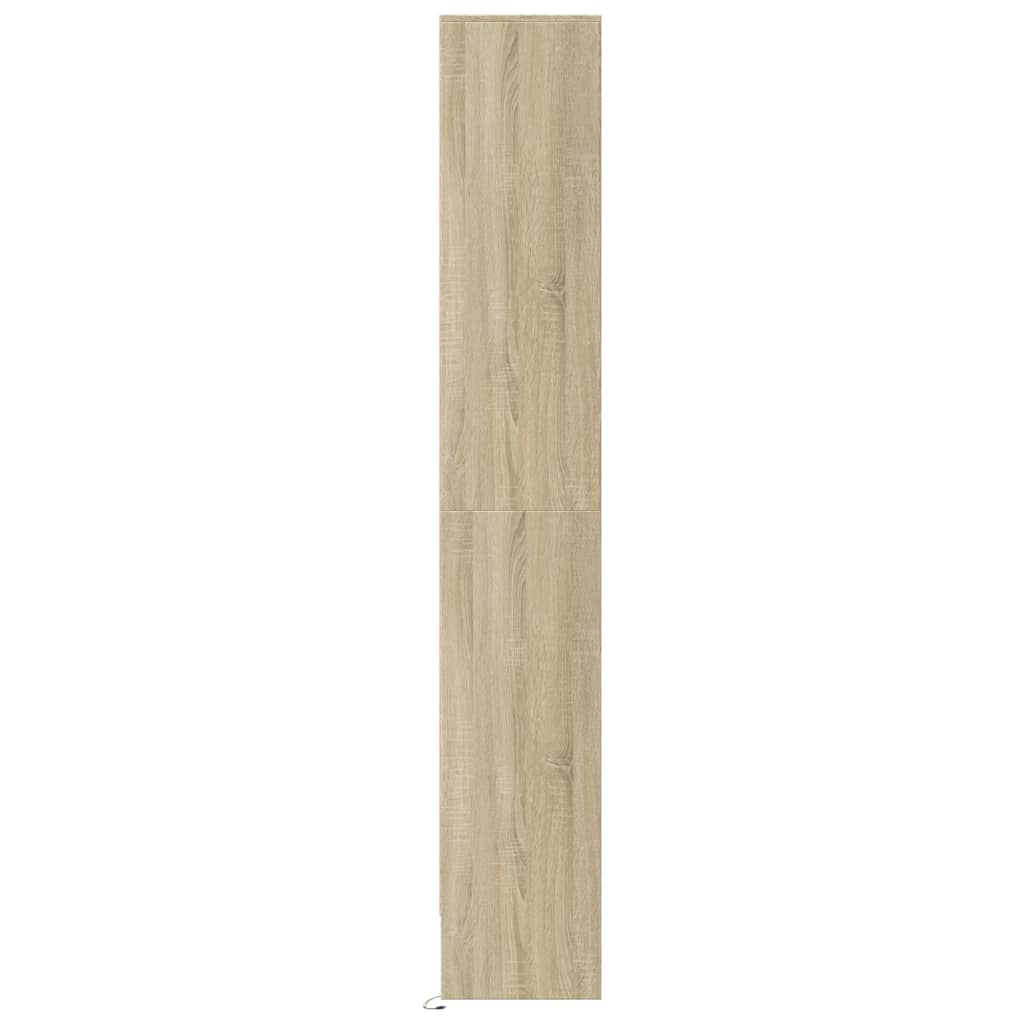 Skap Sonoma Eik med LED 69x32,5x200 cm