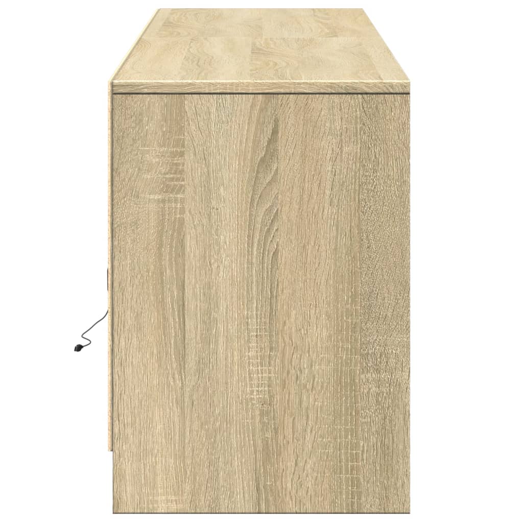 TV-Møbel Sonoma Eik TV-benk med LED 180x34x50 cm