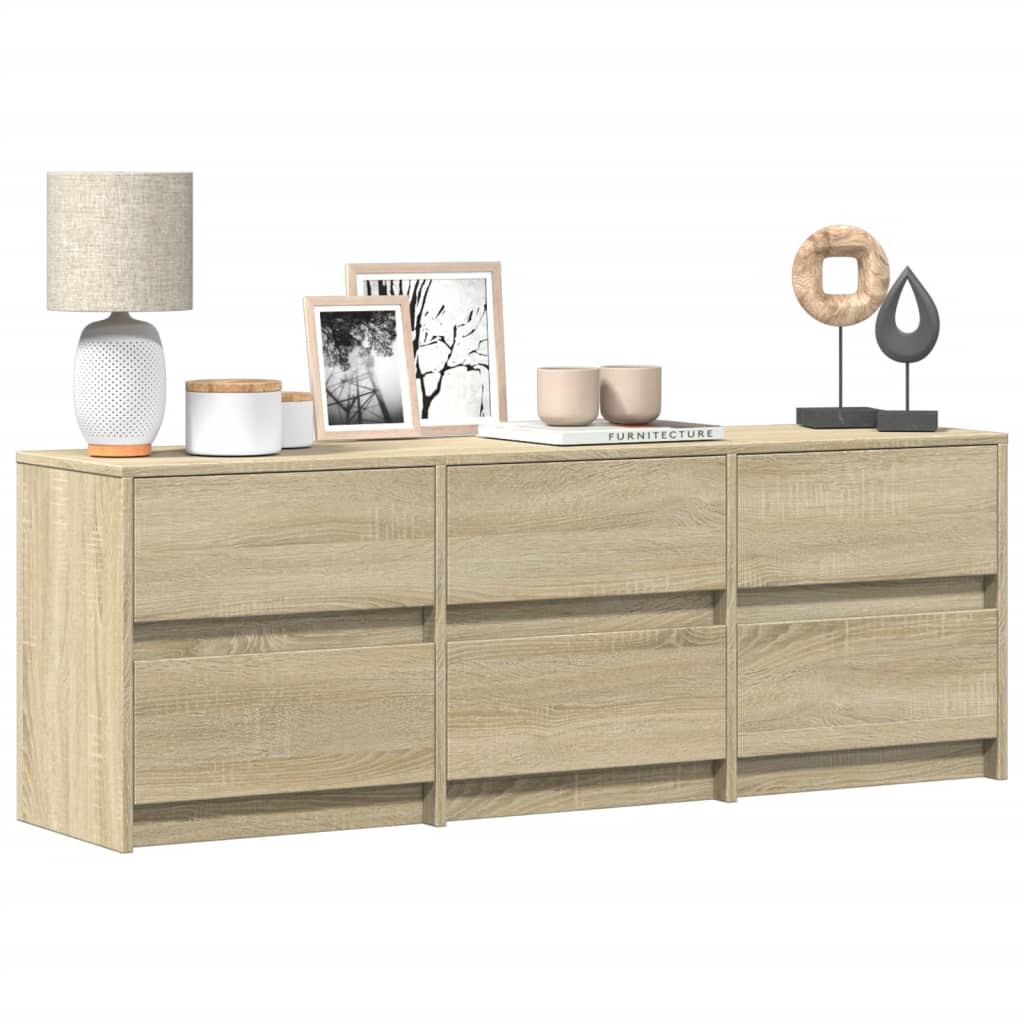 TV-Møbel Sonoma Eik TV-benk med LED 140x34x50 cm