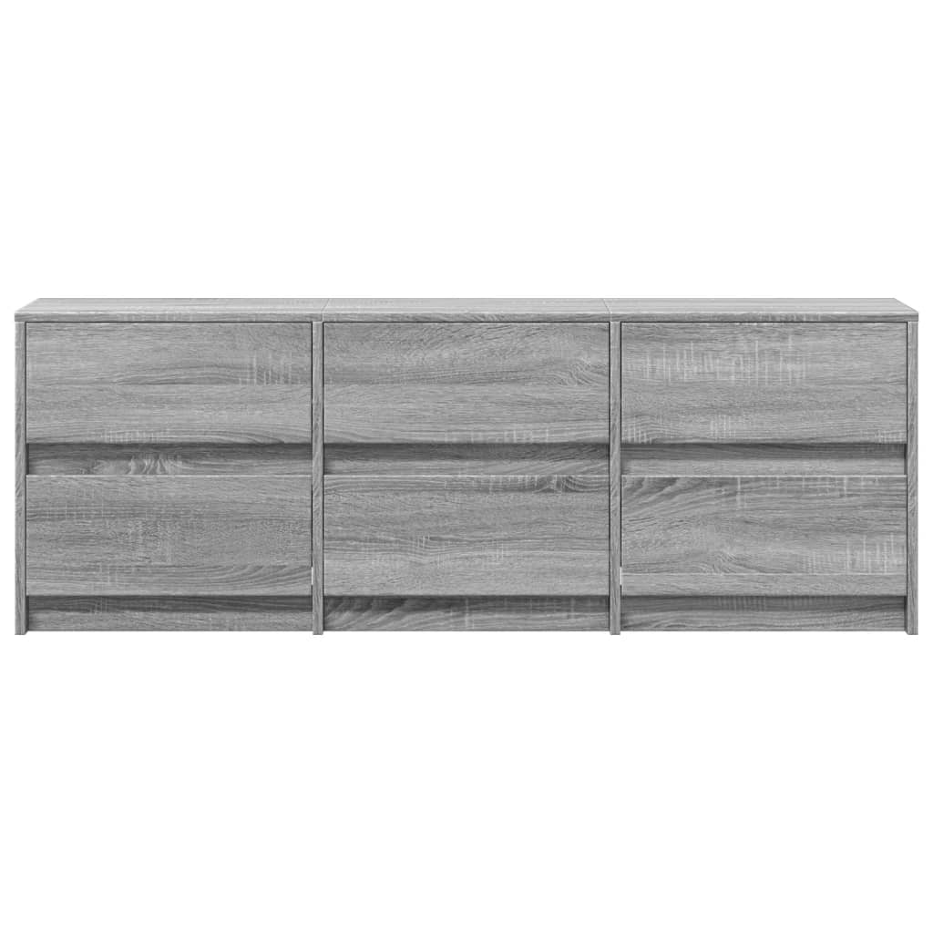 TV-Møbel Sonoma Grå TV-benk med LED 140x34x50 cm