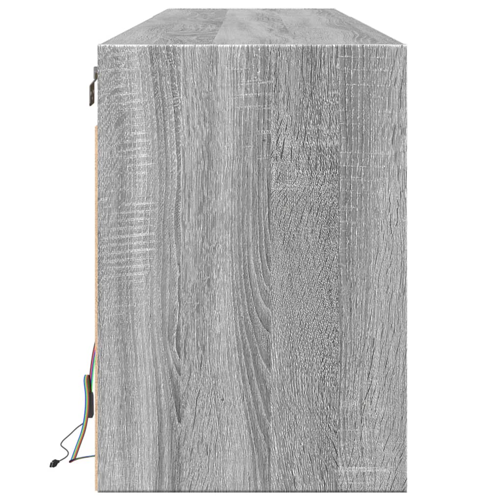 TV-Møbel Sonoma Grå TV-benk med LED 180x31x45 cm