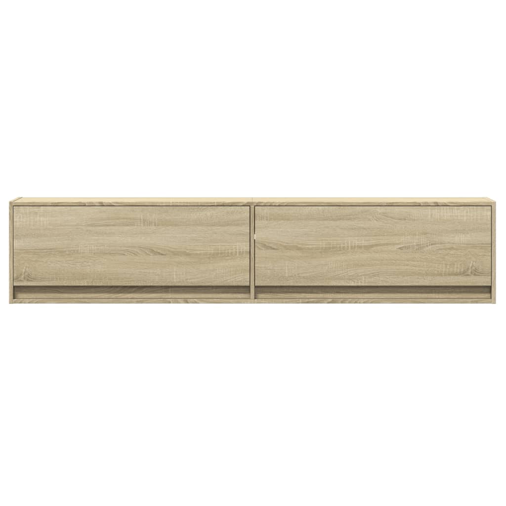 TV-Møbel Sonoma Eik TV-benk med LED 180x31x38 cm
