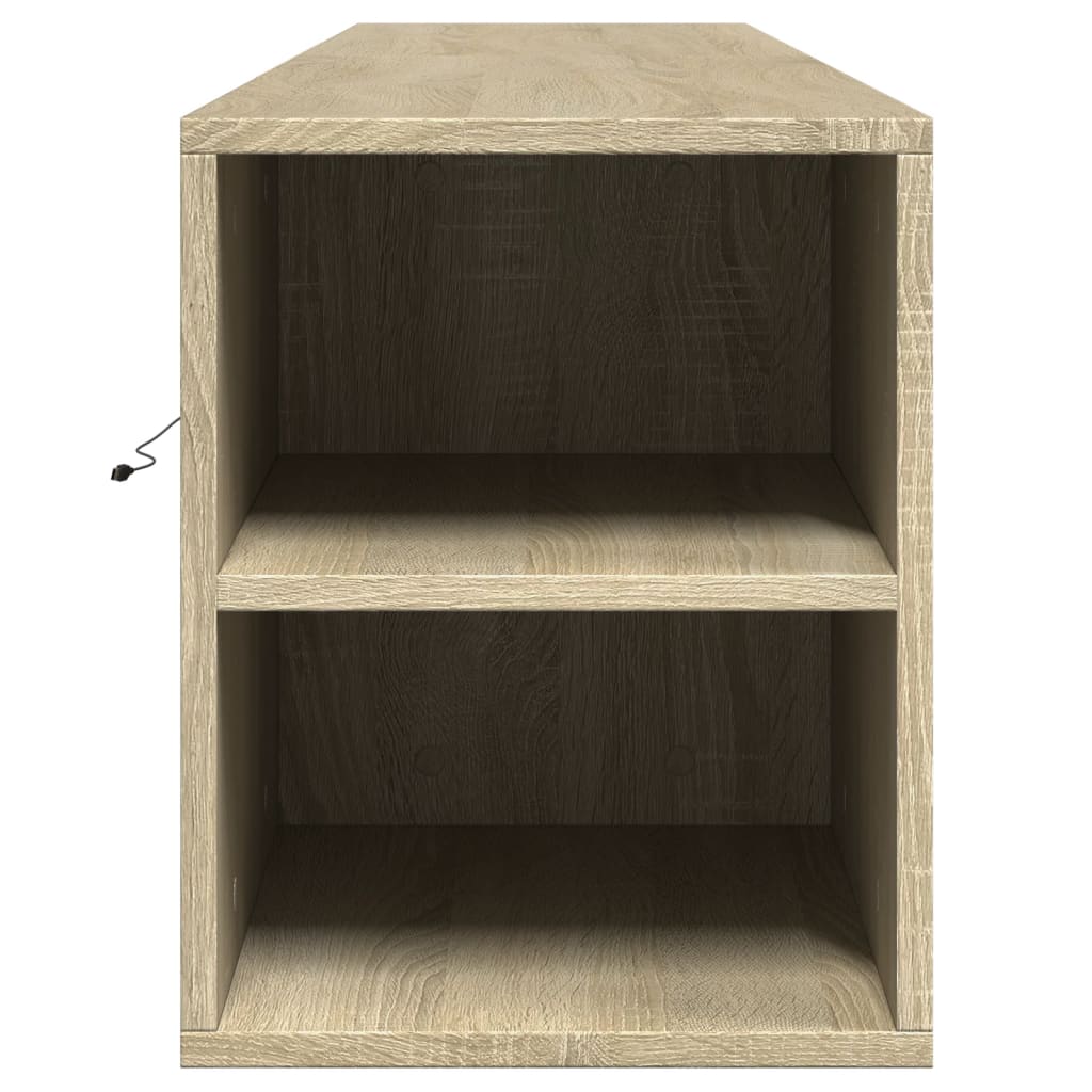 TV-Møbel Sonoma Eik TV-benk med LED 180x31x39,5 cm