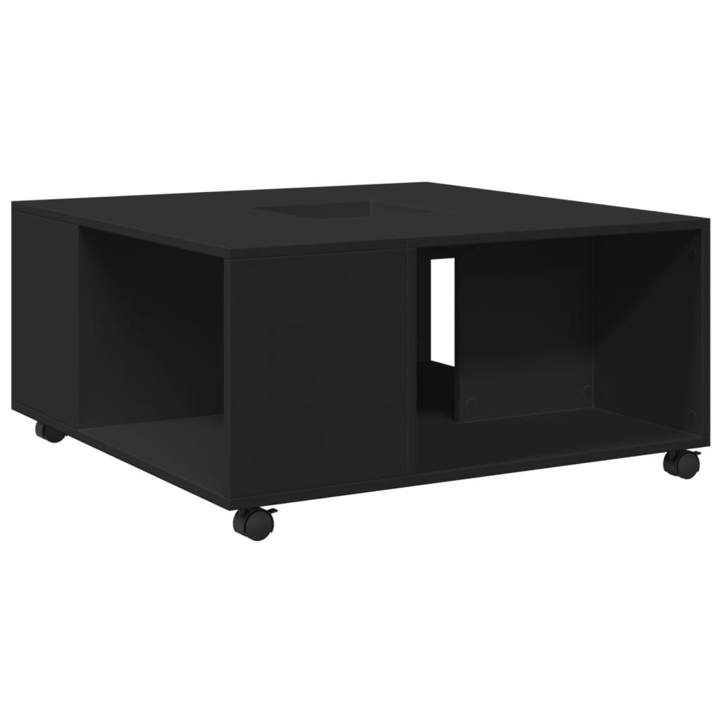 Salongbord Sofabord Svart 80x80x40 cm