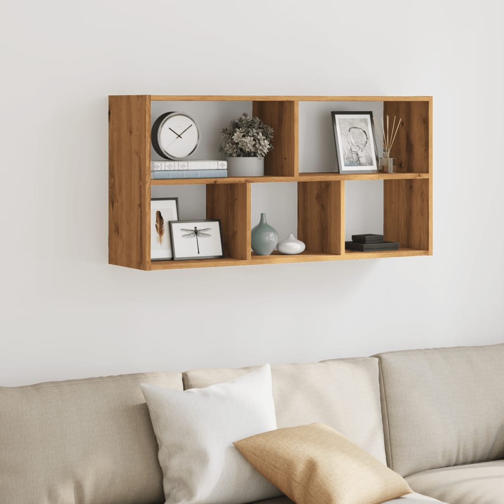 Vegghylle Artisan Eik 100x25x50 cm