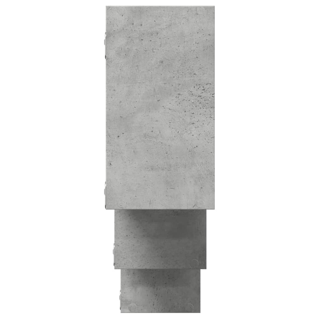 Vegghylle Betonggrå 159x18x66 cm