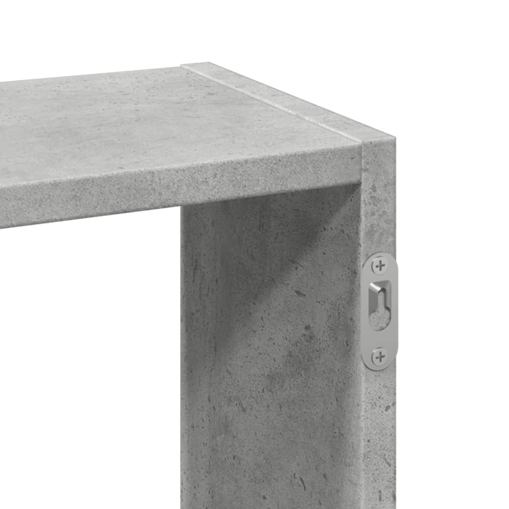 Vegghylle Betonggrå 159x18x66 cm
