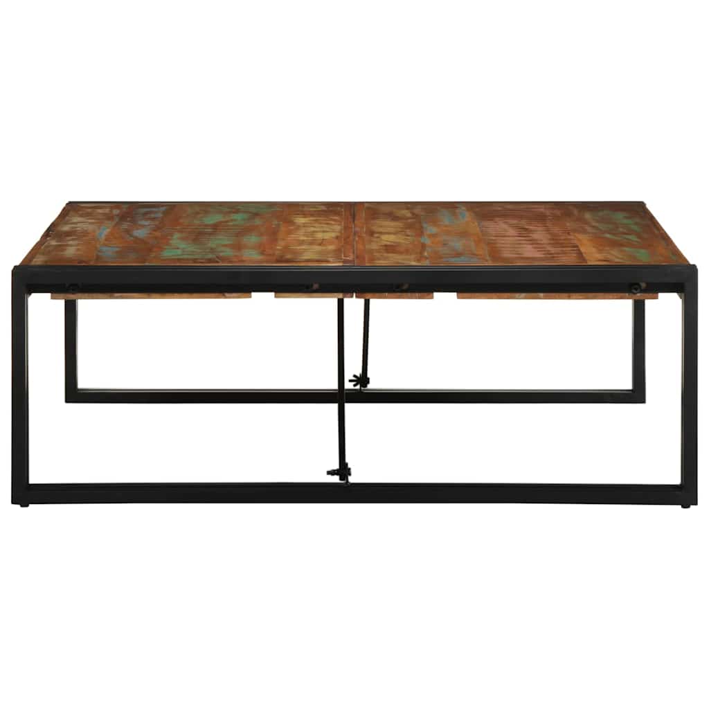 Salongbord Sofabord Tre Gjenvunnet Heltre flerfarget 100x100x35 cm