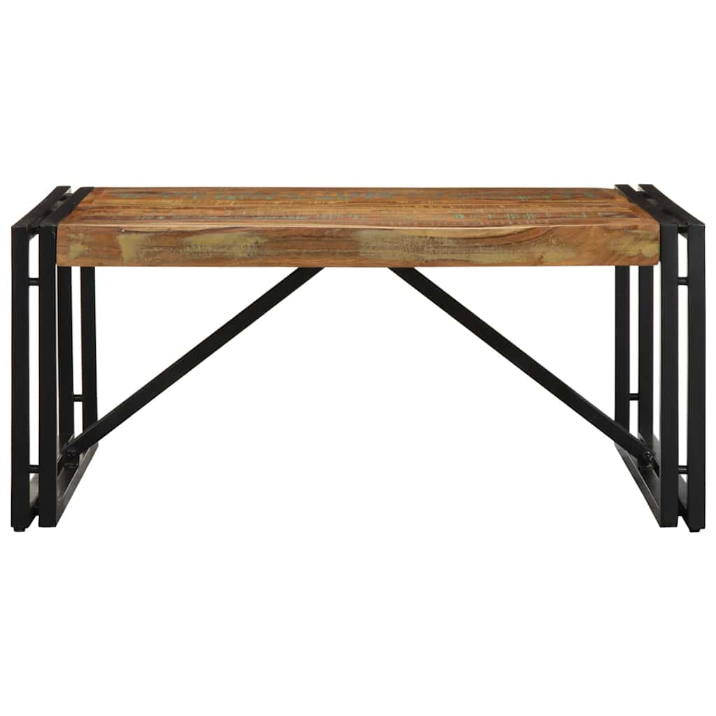 Salongbord Sofabord Tre Gjenvunnet Heltre flerfarget 80x80x35 cm