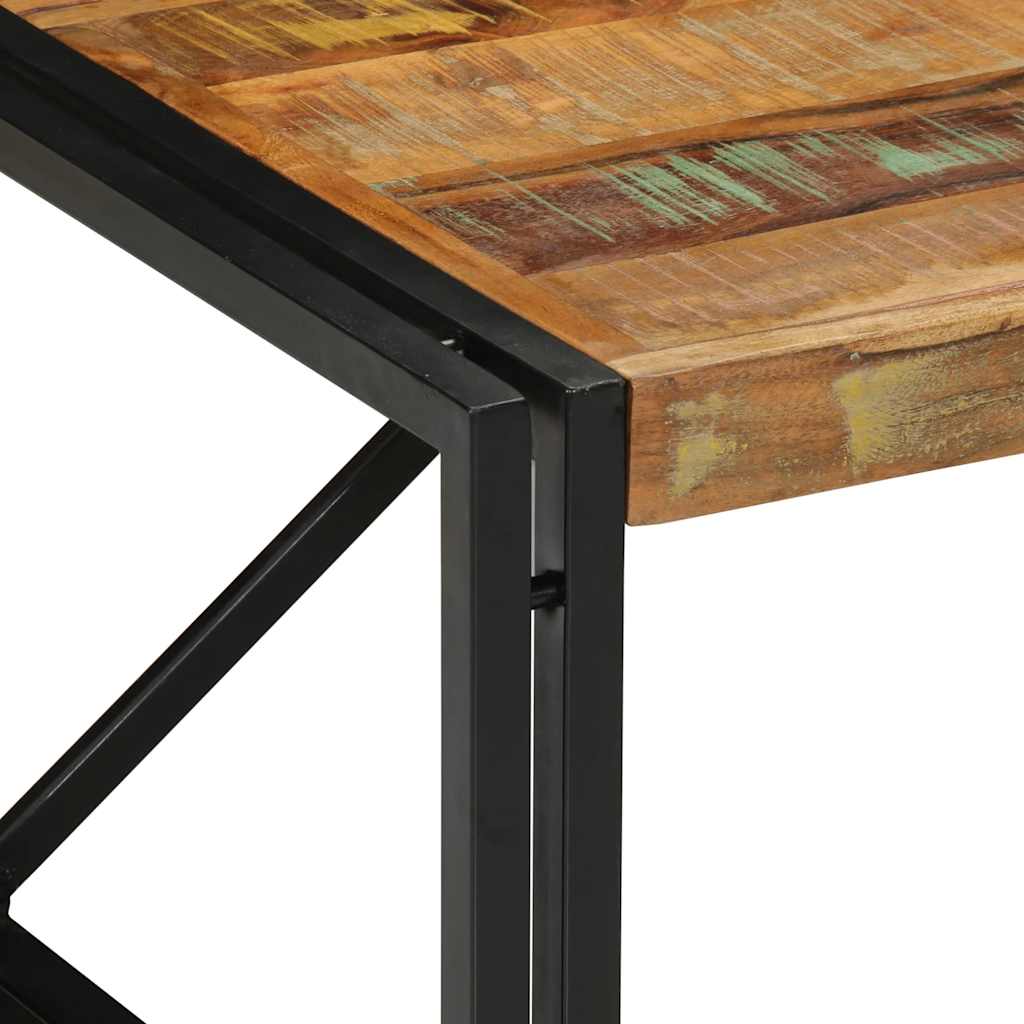 Salongbord Sofabord Tre Gjenvunnet Heltre flerfarget 80x80x35 cm