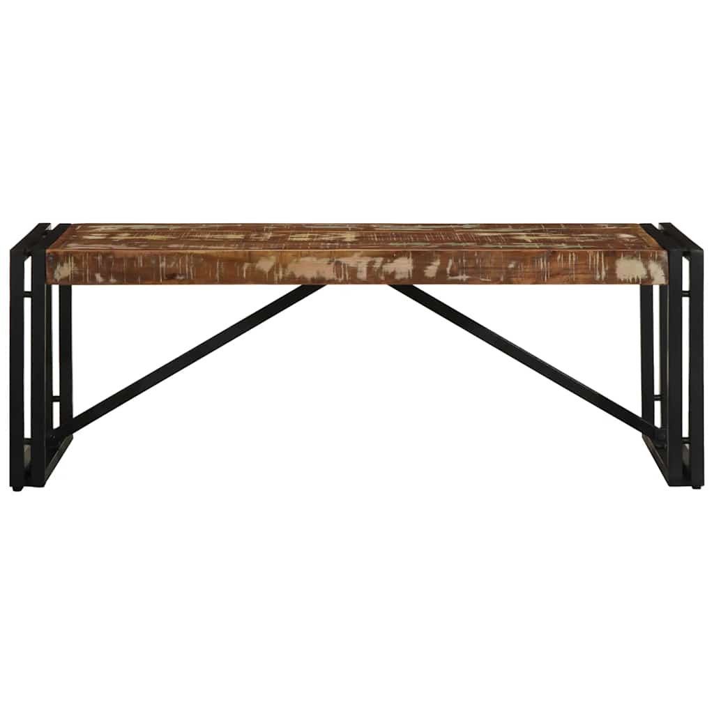 Salongbord Sofabord Tre Gjenvunnet Heltre flerfarget 100x50x35 cm
