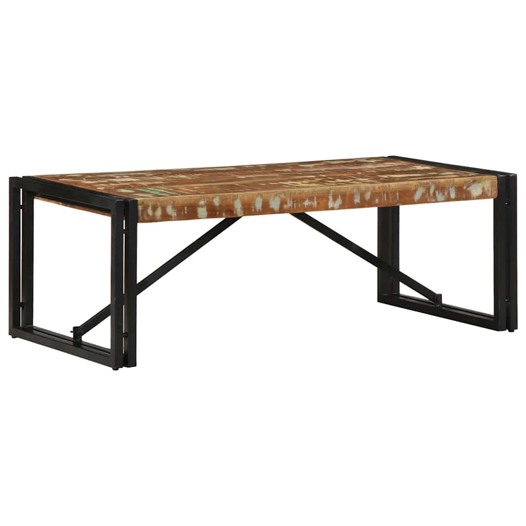 Salongbord Sofabord Tre Gjenvunnet Heltre flerfarget 100x50x35 cm