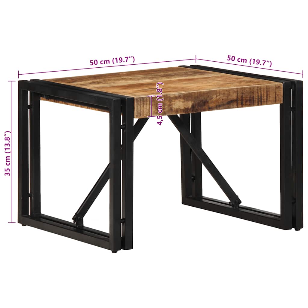 Salongbord Sofabord Tre Heltre Mango 50x50x35 cm