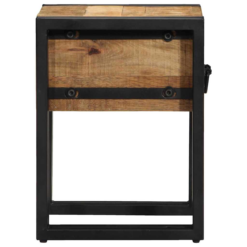 Avlastningsbord med skuff Brun 30 x 30 x 40 cm heltre mango
