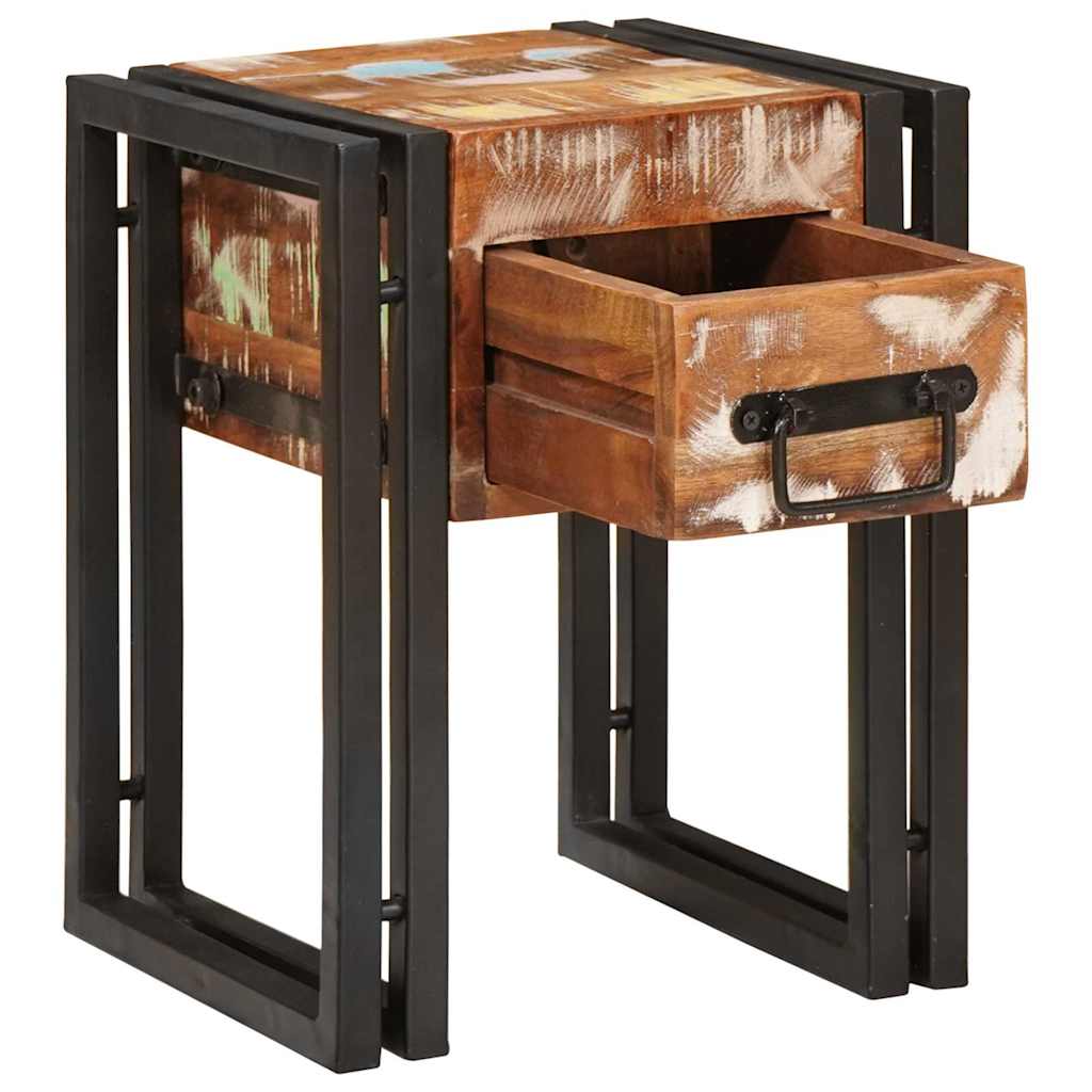 Sidebord Tre 30 x 30 x 40 cm Massiv Tre og metall