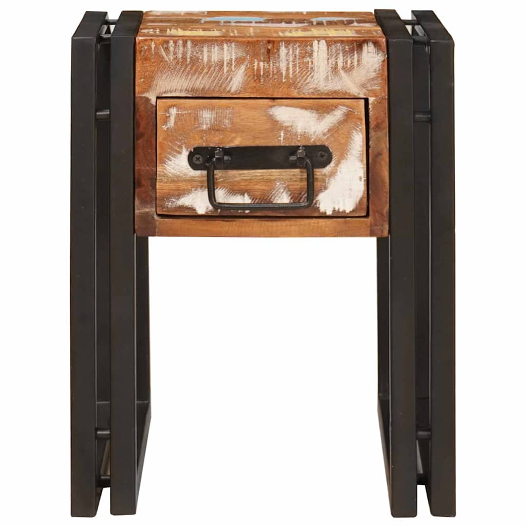 Sidebord Tre 30 x 30 x 40 cm Massiv Tre og metall