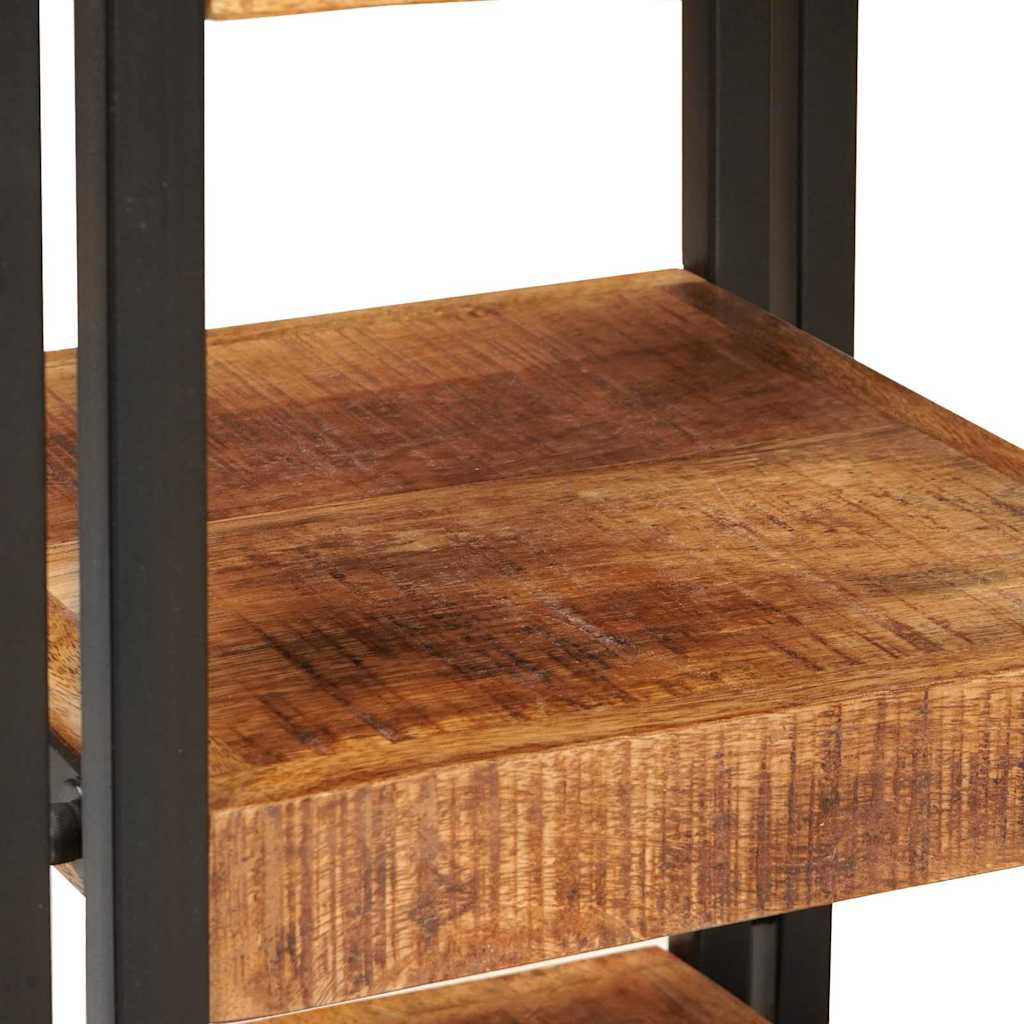 Nattbord Sengbord Brunt og Svart 38 x 33 x 58 cm Massiv mango tre