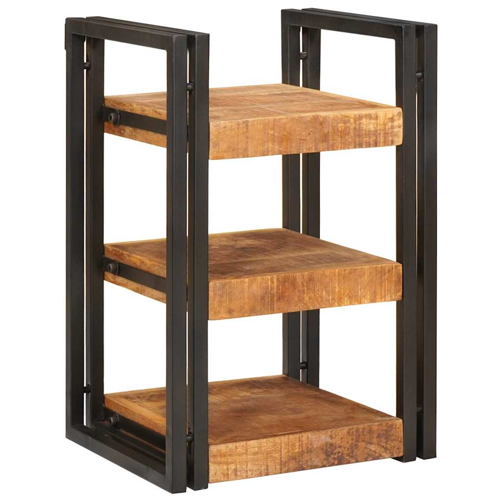 Nattbord Sengbord Brunt og Svart 38 x 33 x 58 cm Massiv mango tre