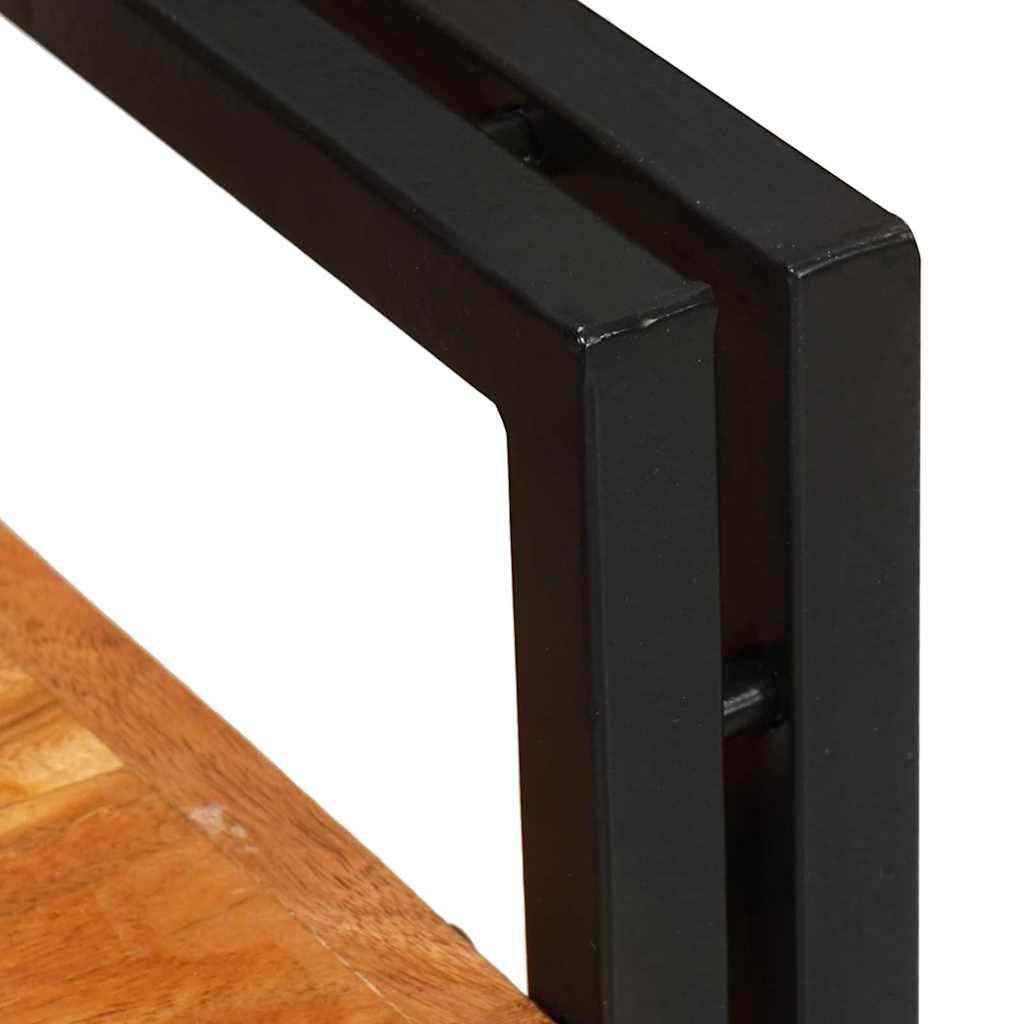Nattbord Sengbord Brunt og Svart 38 x 33 x 58 cm Solid akasietre