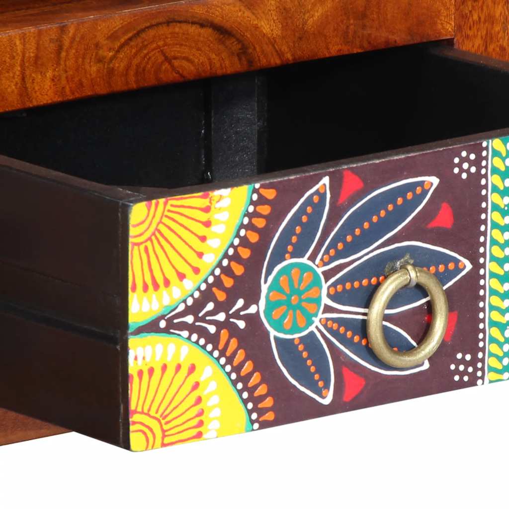 TV-Møbel Tre Veggmontert Tv-skap flerfarget 90x30x30 heltre akasie