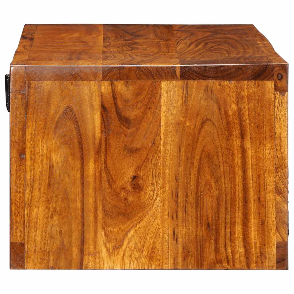 TV-Møbel Tre Veggmontert Tv-skap flerfarget 100x30x22 heltre akasie