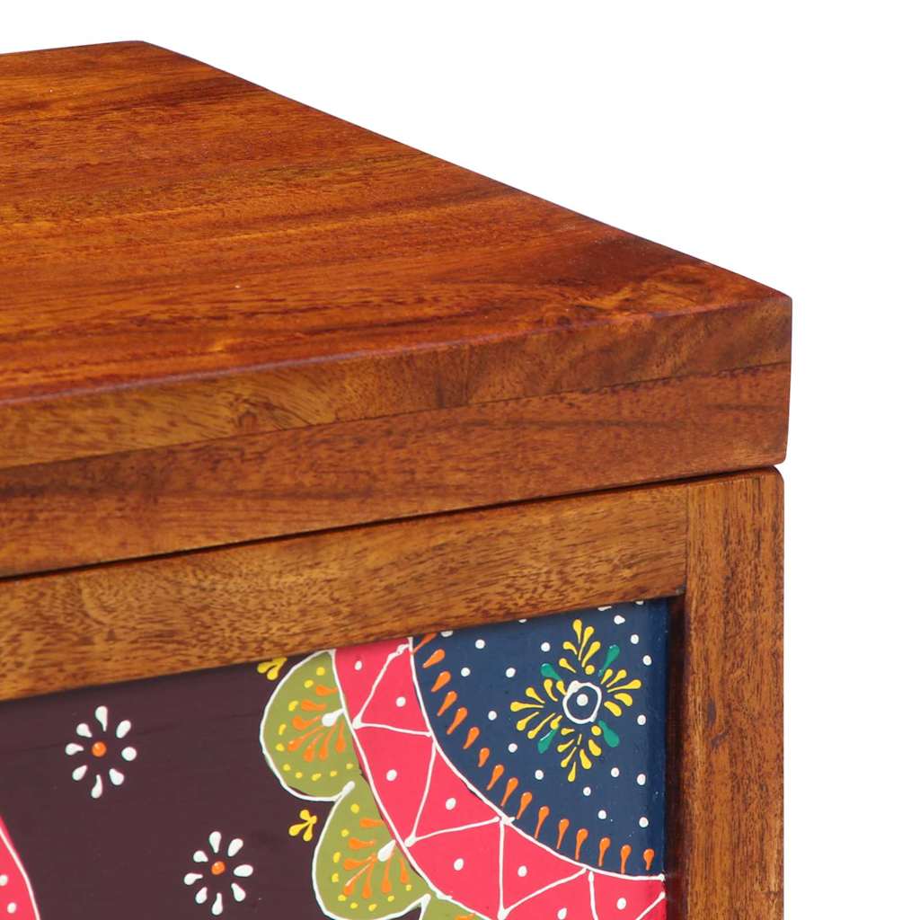 Oppbevaringskiste Flerfarget 50 x 30 x 40 cm heltre akasie