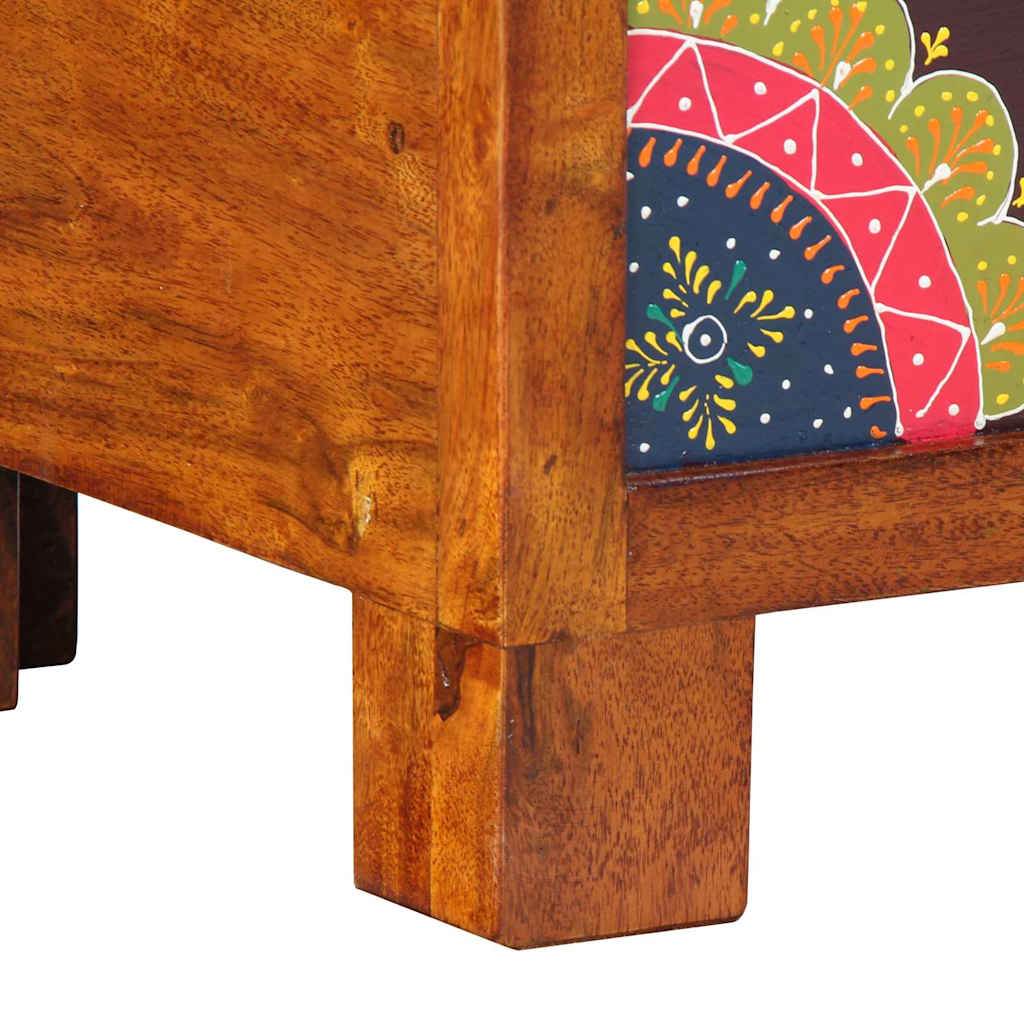 Oppbevaringskiste Flerfarget 50 x 30 x 40 cm heltre akasie