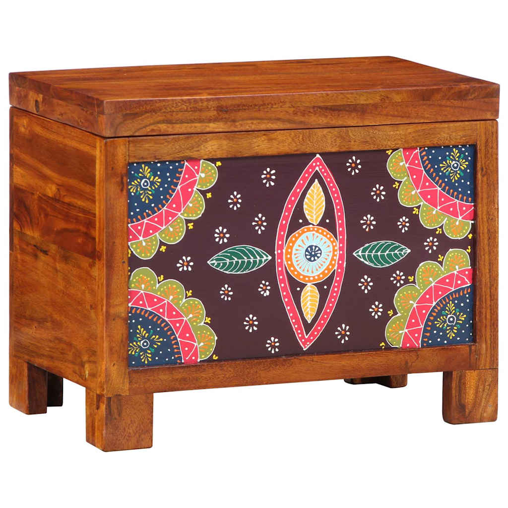Oppbevaringskiste Flerfarget 50 x 30 x 40 cm heltre akasie