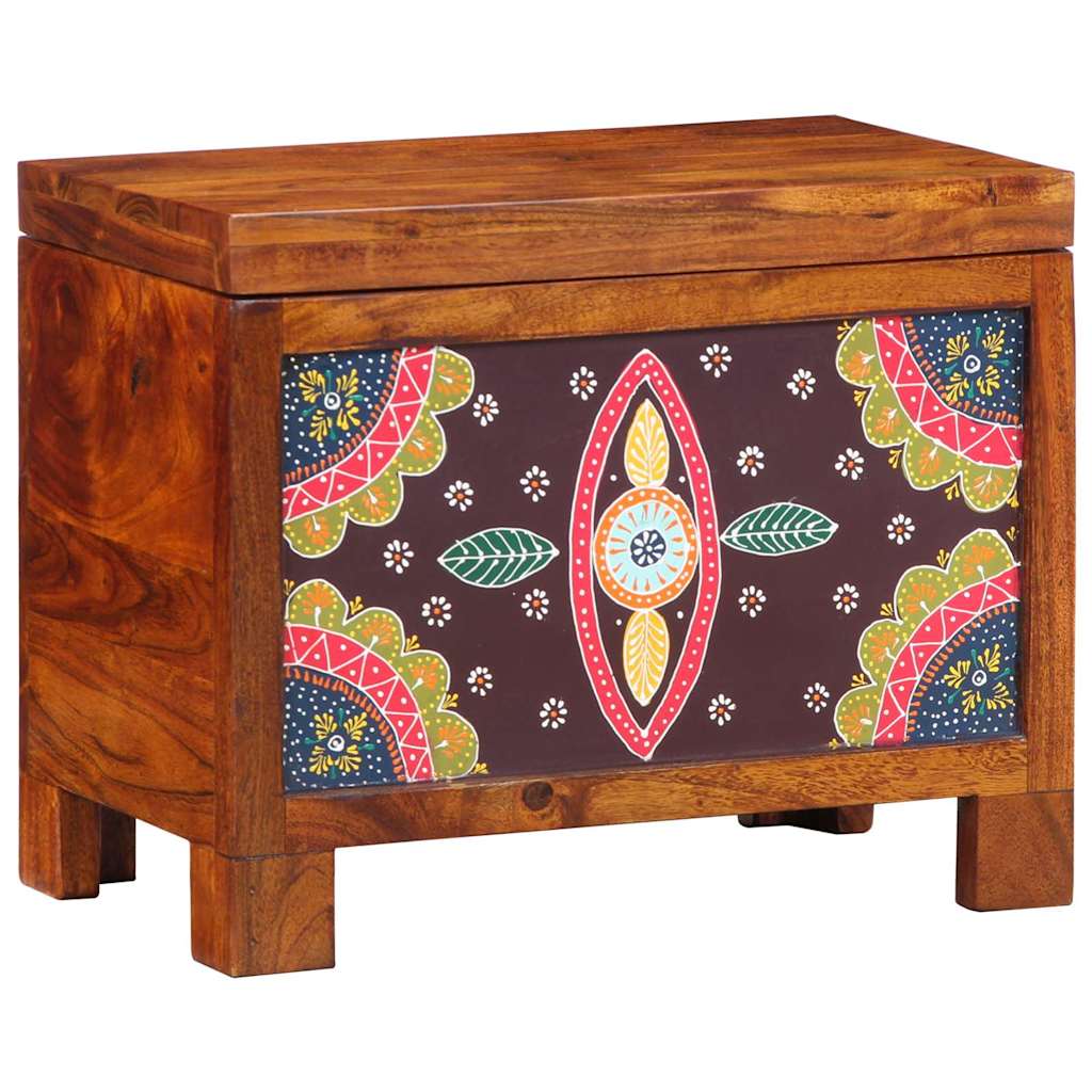 Oppbevaringskiste Flerfarget 50 x 30 x 40 cm heltre akasie