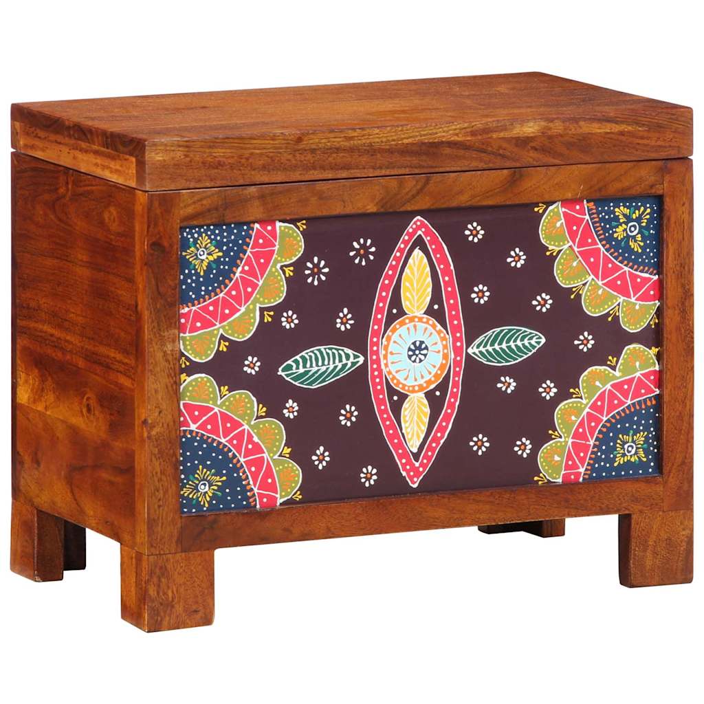 Oppbevaringskiste Flerfarget 50 x 30 x 40 cm heltre akasie