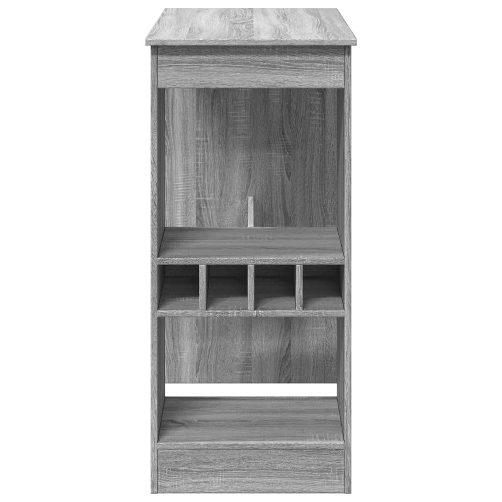 Barbord med stativer grå sonoma 90x47,5x103,5 cm konstruert tre