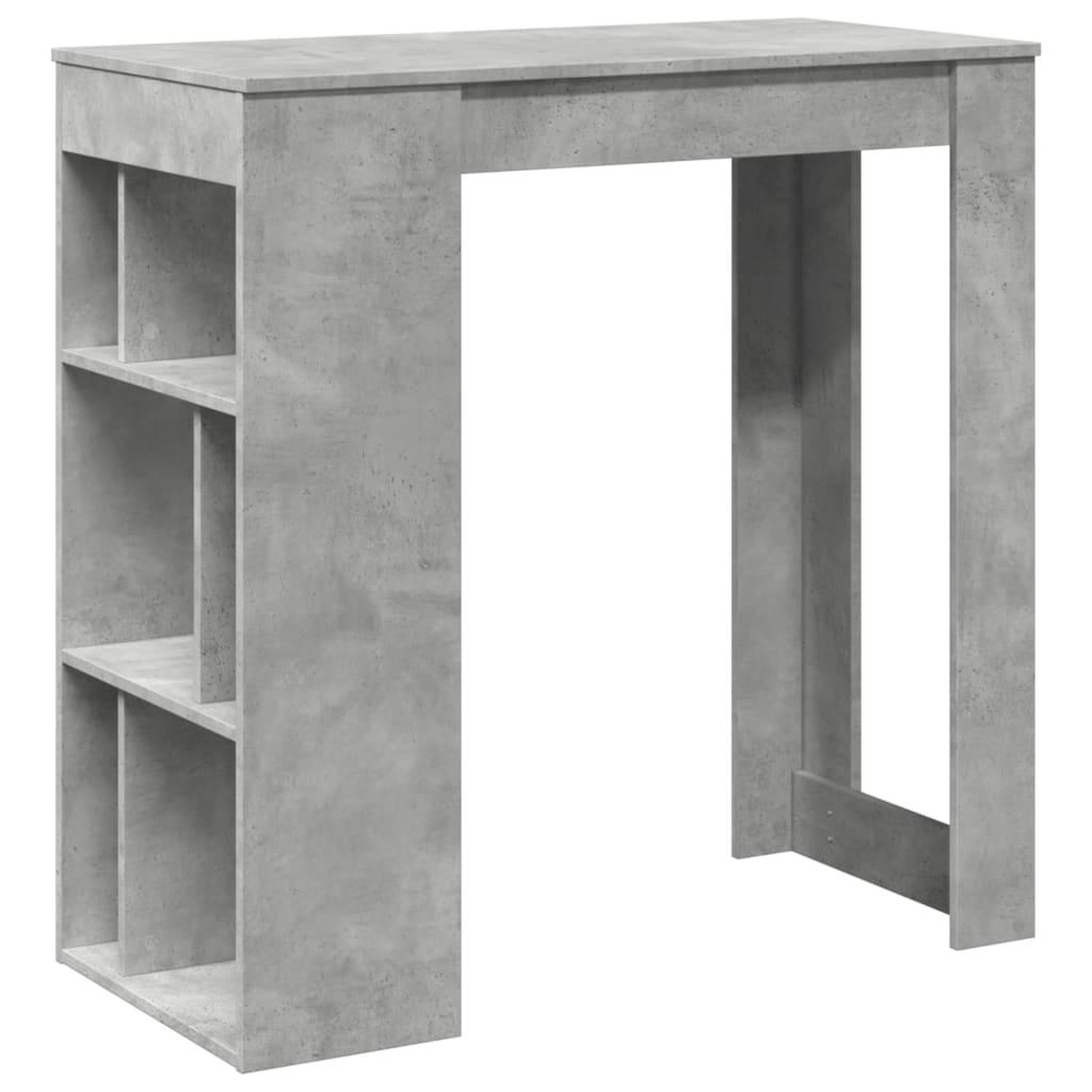 Barbord med stativer betonggrå 102x50x103,5 cm konstruert tre