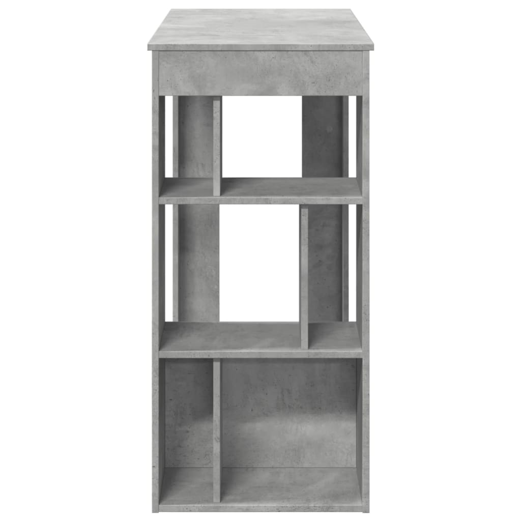 Barbord med stativer betonggrå 102x50x103,5 cm konstruert tre
