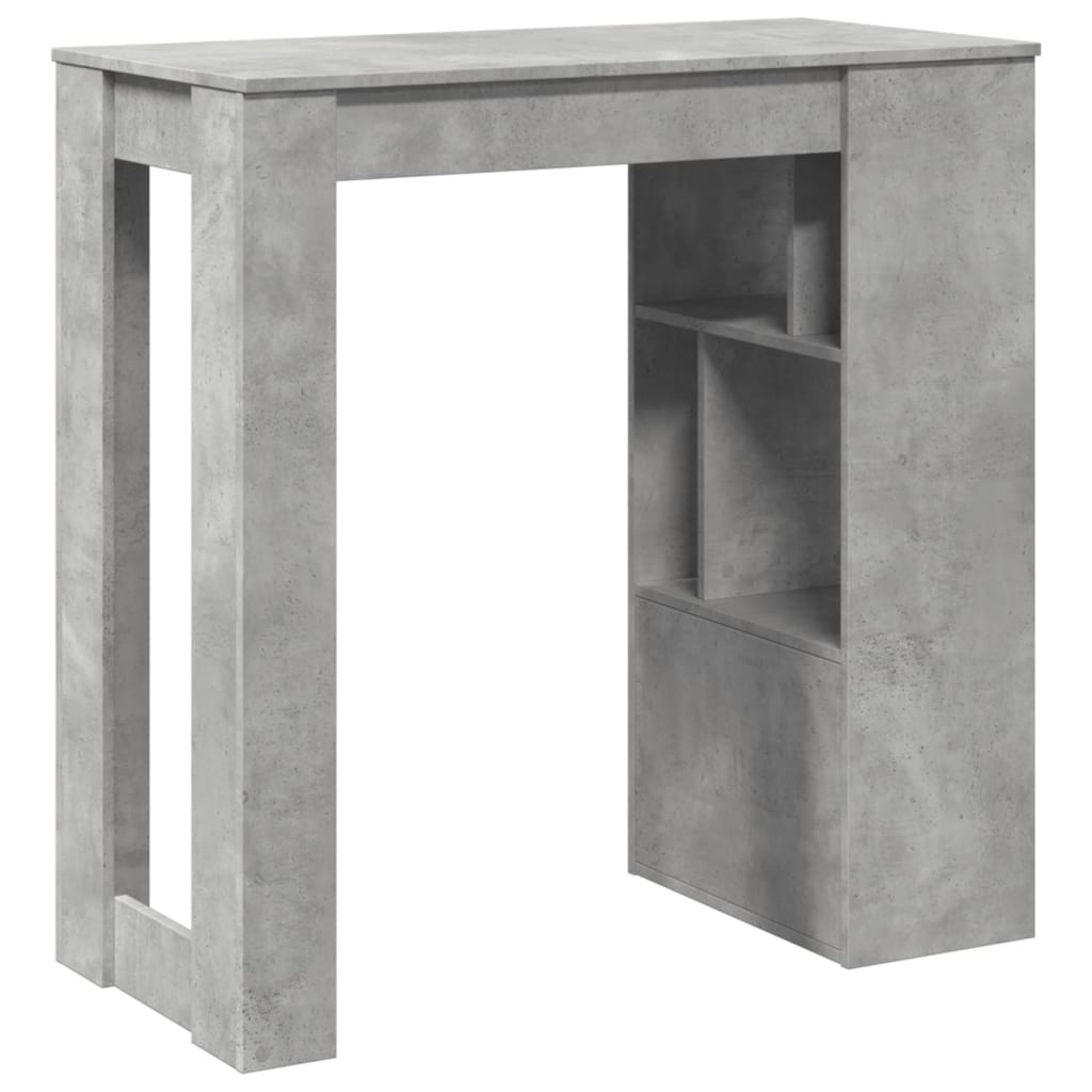 Barbord med stativer betonggrå 102x50x103,5 cm konstruert tre