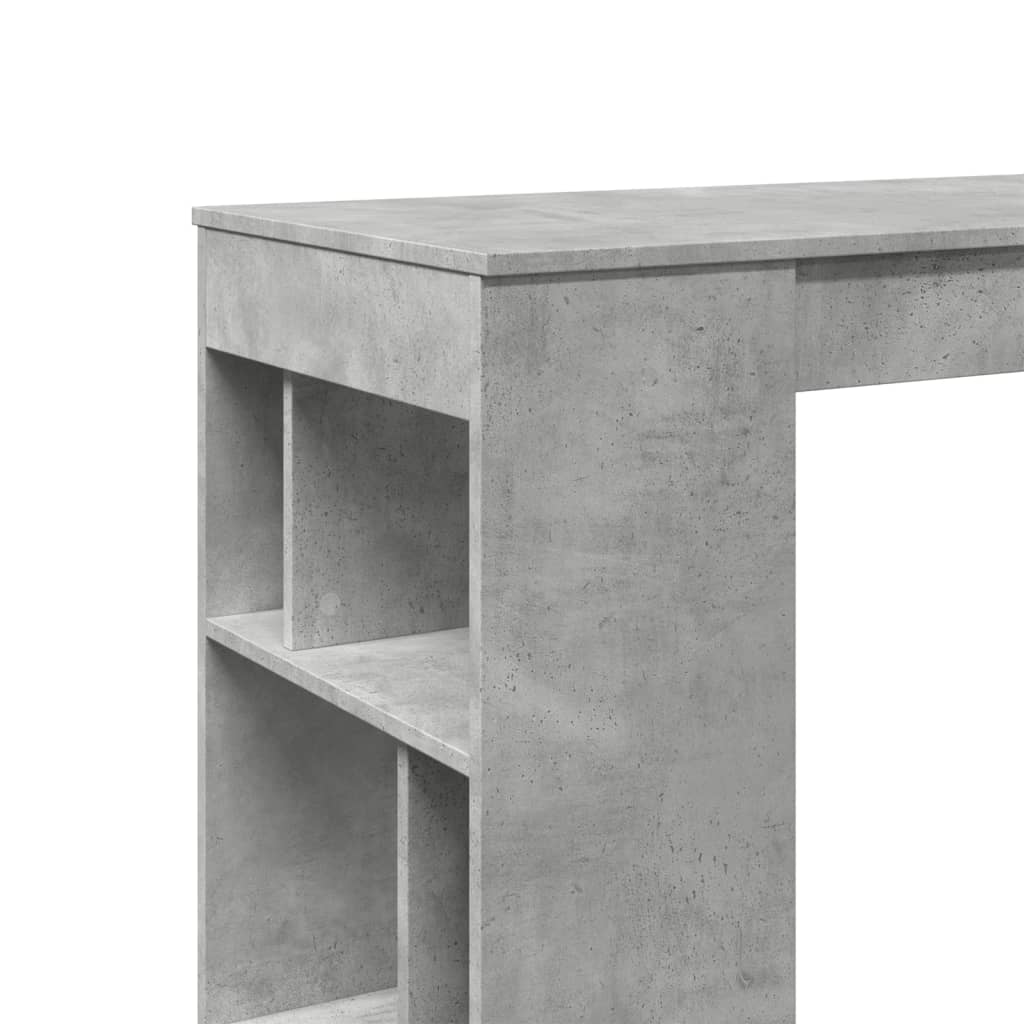 Barbord med stativer betonggrå 102x50x103,5 cm konstruert tre