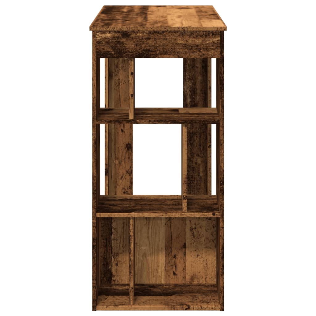 Barbord med stativer gammelt tre 102x50x103,5 cm konstruert tre