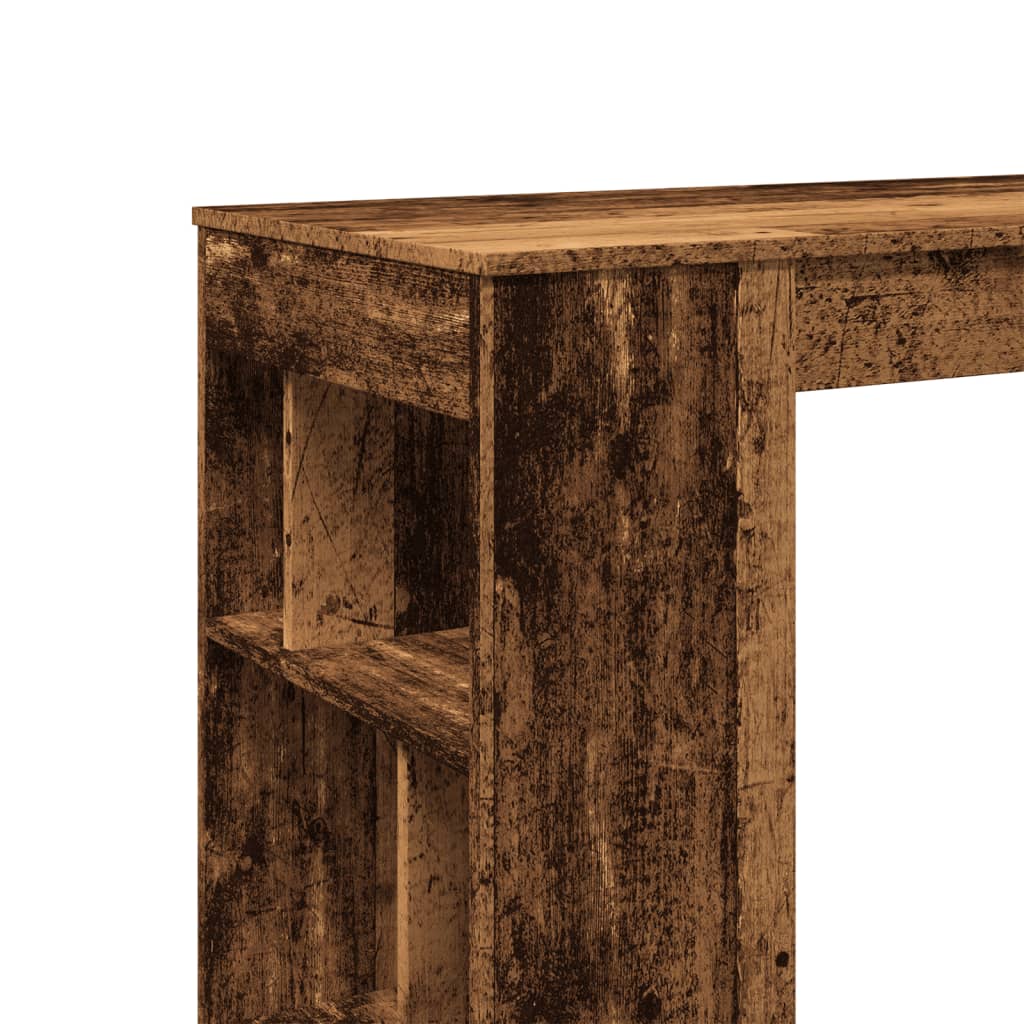 Barbord med stativer gammelt tre 102x50x103,5 cm konstruert tre