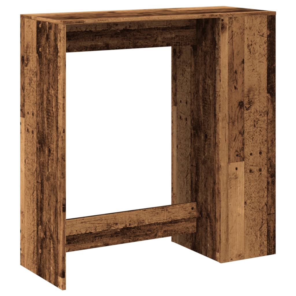 Barbord med stativer gammelt tre 101x40x103,5 cm konstruert tre